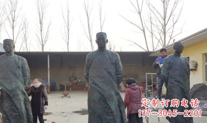 大同陶行知人物铜雕 (3)