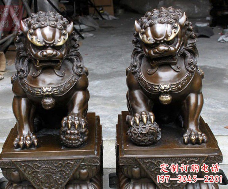 大同天安门铜狮子