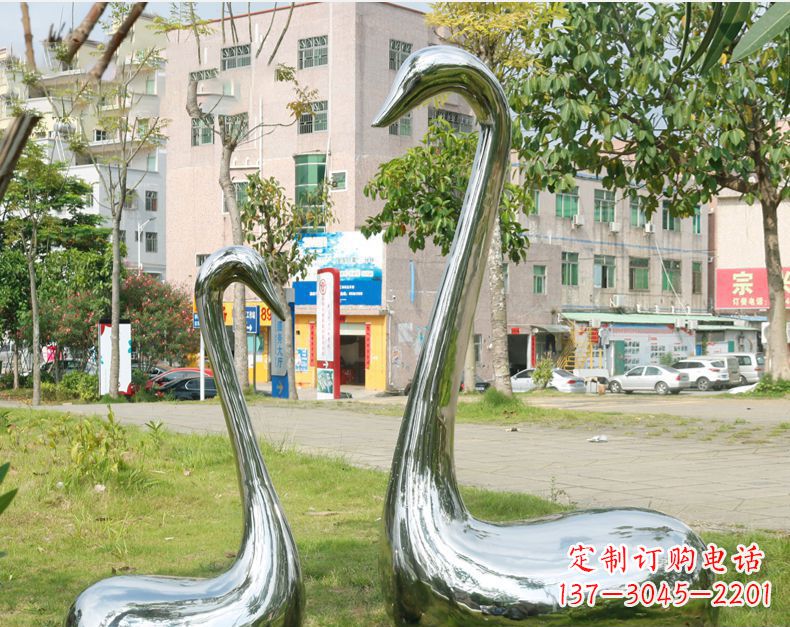 大同天鹅抽象不锈钢雕塑112