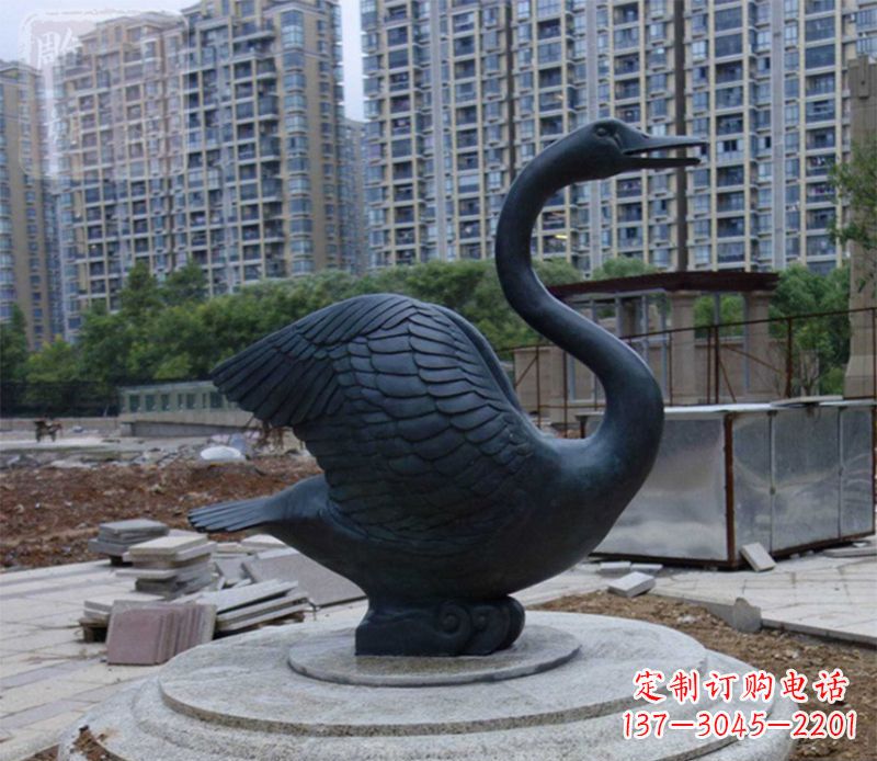 大同天鹅动物铜雕