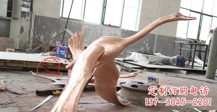 大同天鹅铸铜动物铜雕