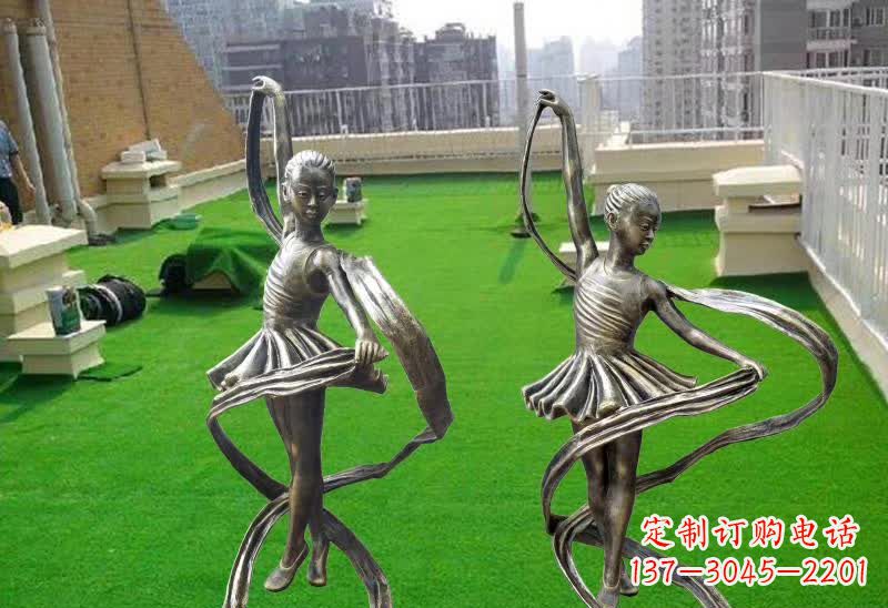 大同跳舞的女孩铜雕
