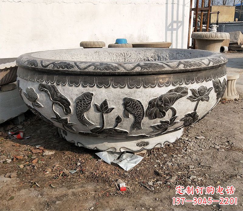 大同庭院水缸景观石雕