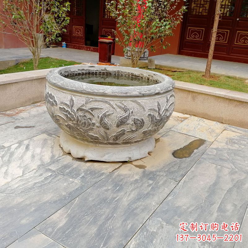 大同庭院水缸石雕