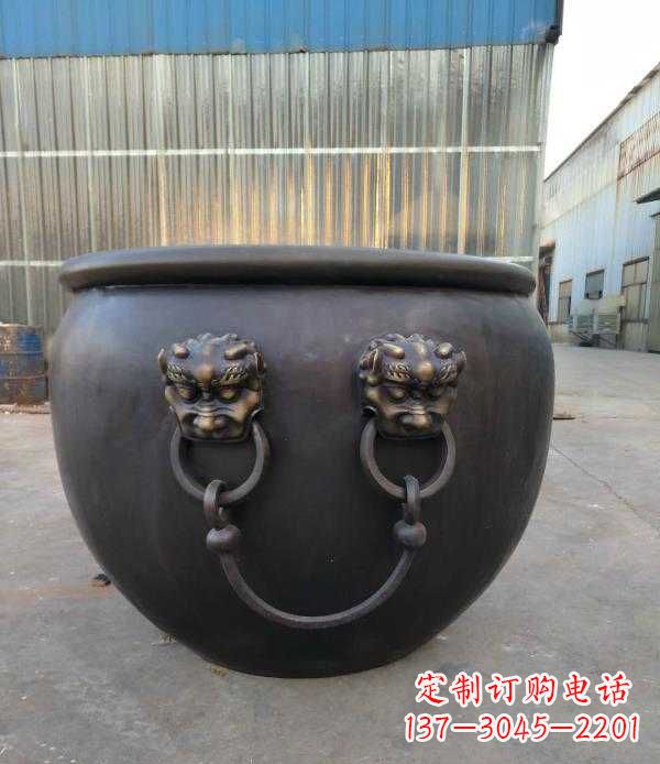 大同庭院水缸铜雕