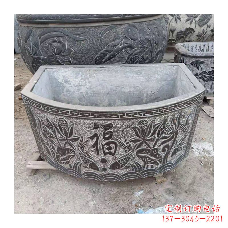 大同庭院养鱼石槽