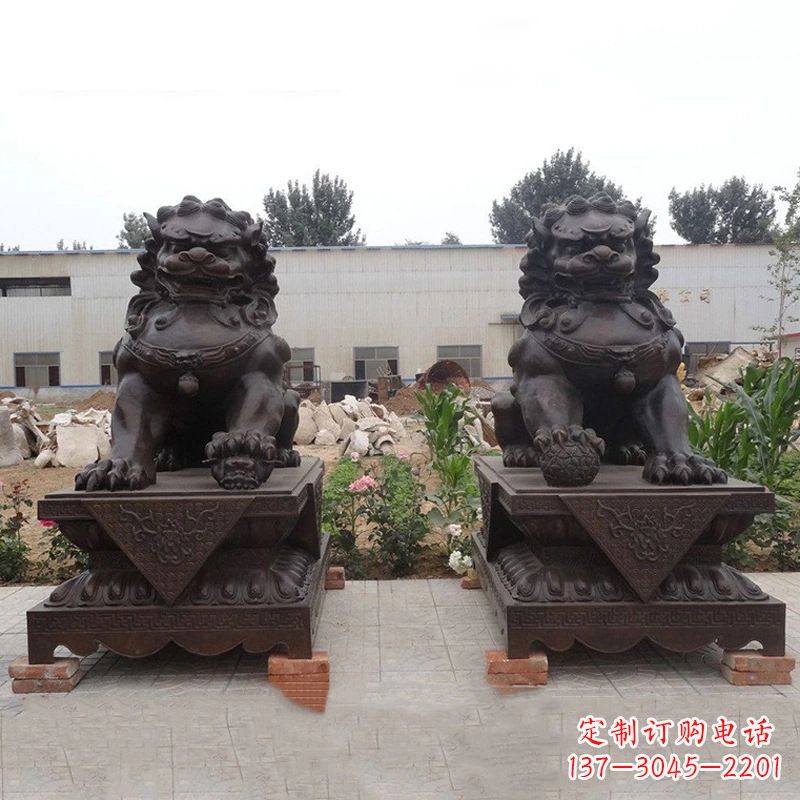 大同铜雕北京狮子