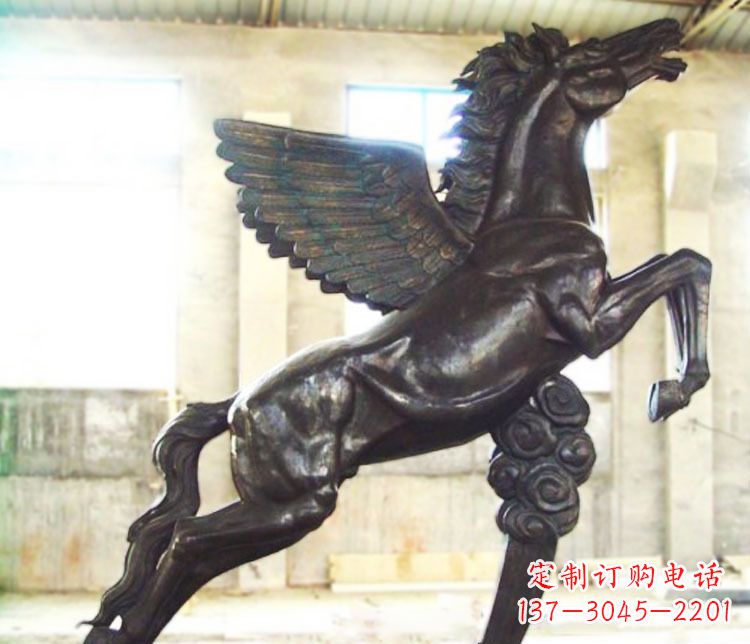 大同铜雕奔跑飞马雕塑