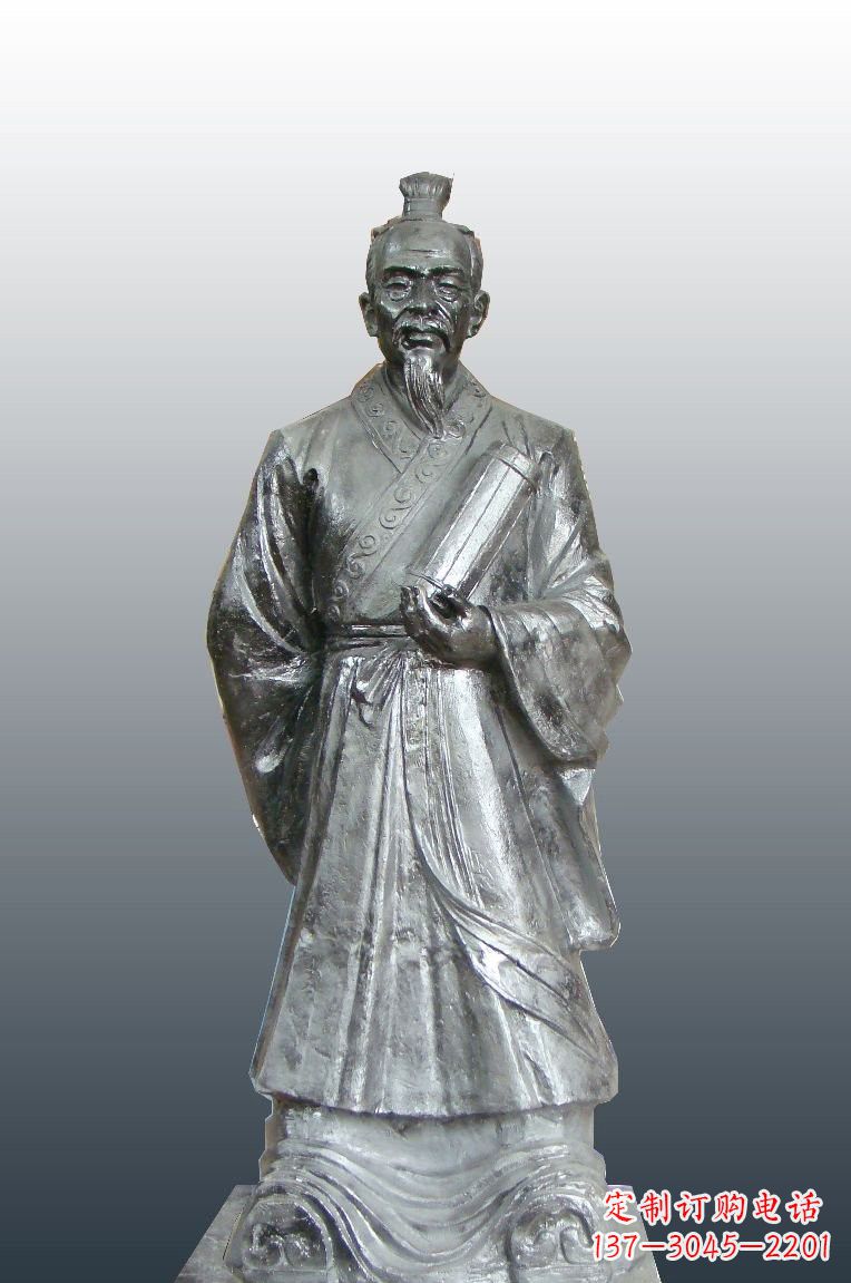 大同铜雕扁鹊古代名医雕塑