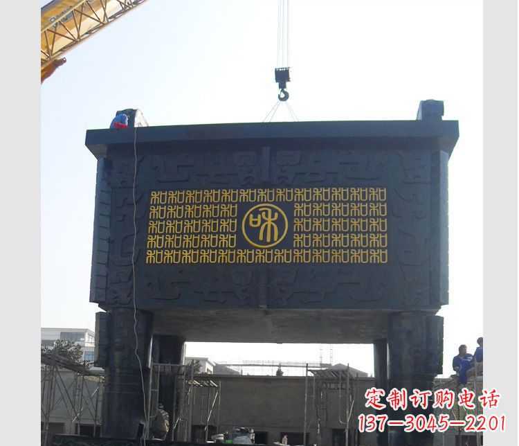 大同铜雕大型鼎盛香炉