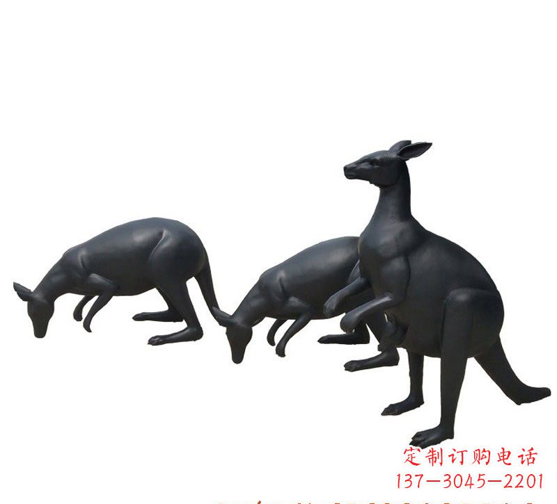 大同铜雕袋鼠雕塑