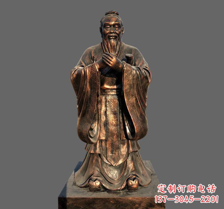 大同铜雕古代名人孔子