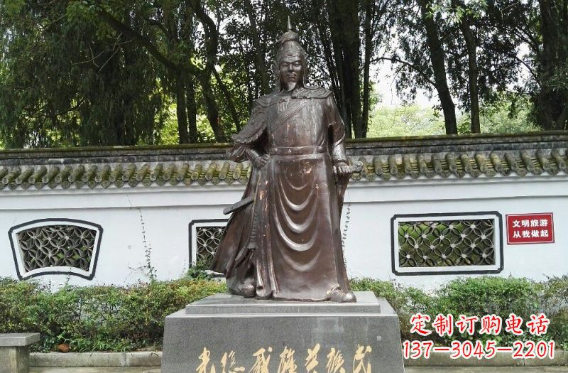 大同铜雕古代名人戚继光