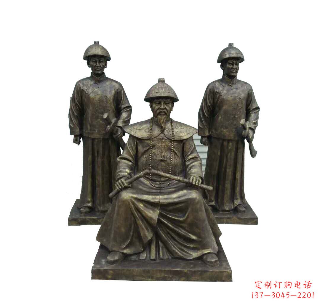 大同铜雕古代名人林则徐