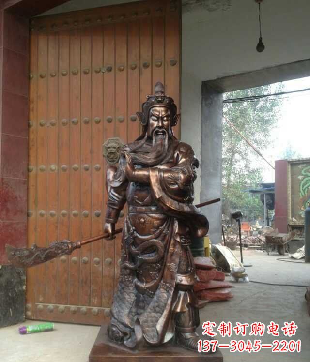 大同铜雕关公像
