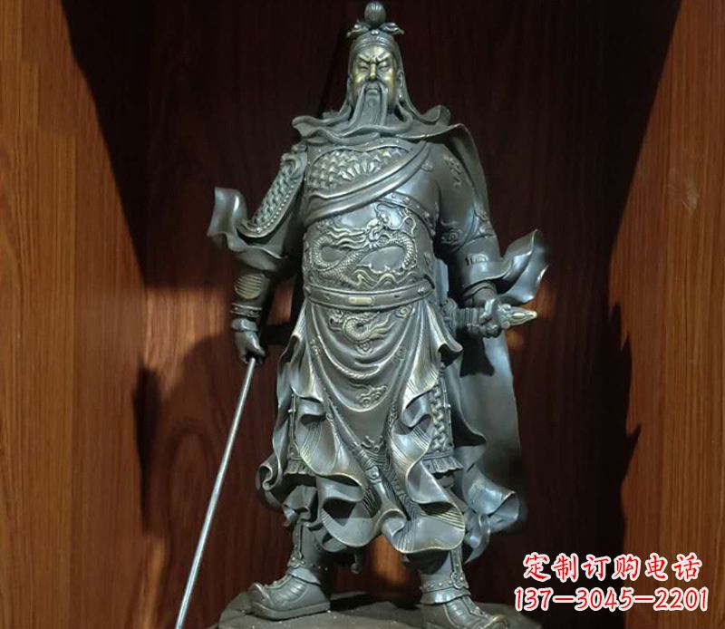 大同铜雕关公人物雕塑