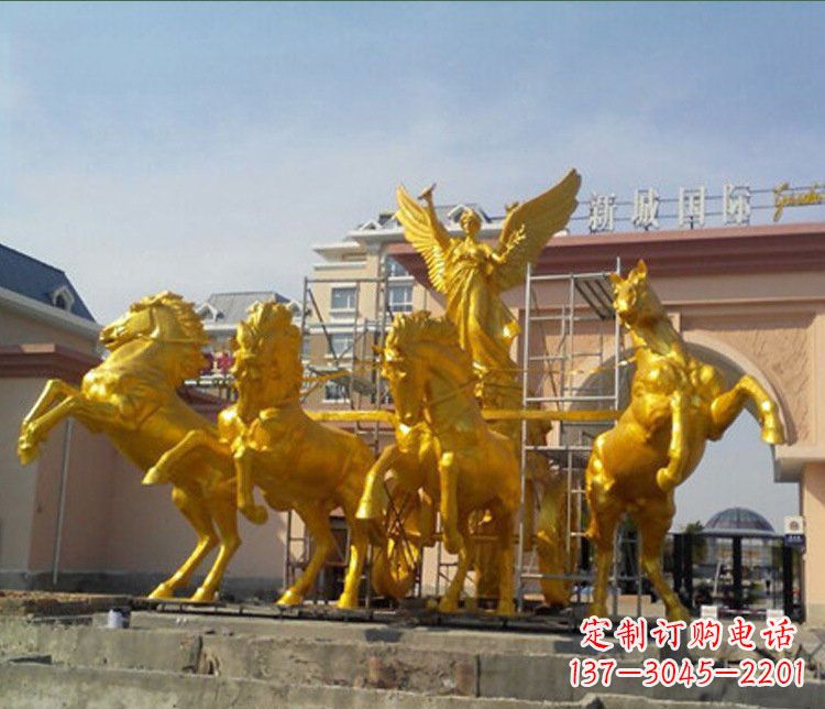 大同铜雕广场阿波罗战马雕塑