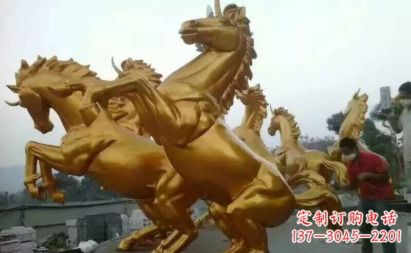大同铜雕广场飞马雕塑