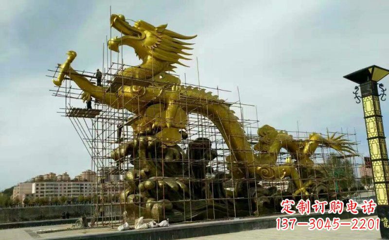 大同铜雕广场神龙景观摆件