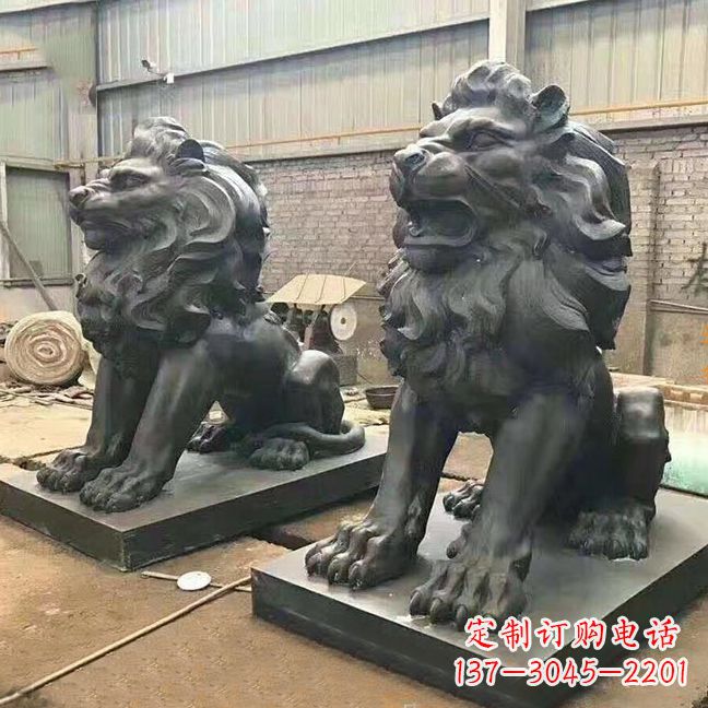 大同铜雕汇丰狮子