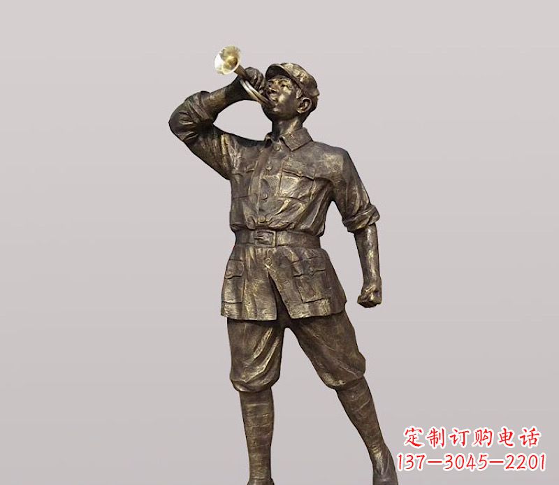 大同铜雕解放军战士