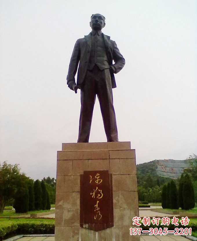大同铜雕近代名人陈独秀