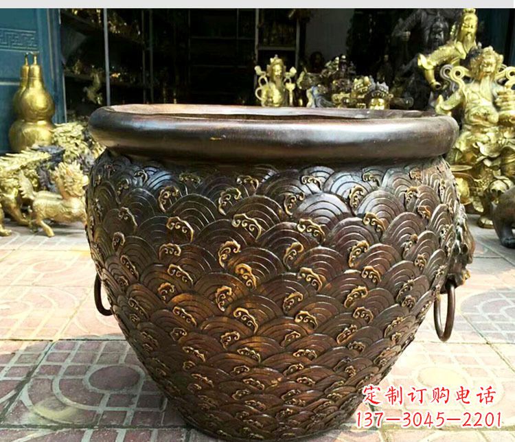 大同铜雕景观花盆
