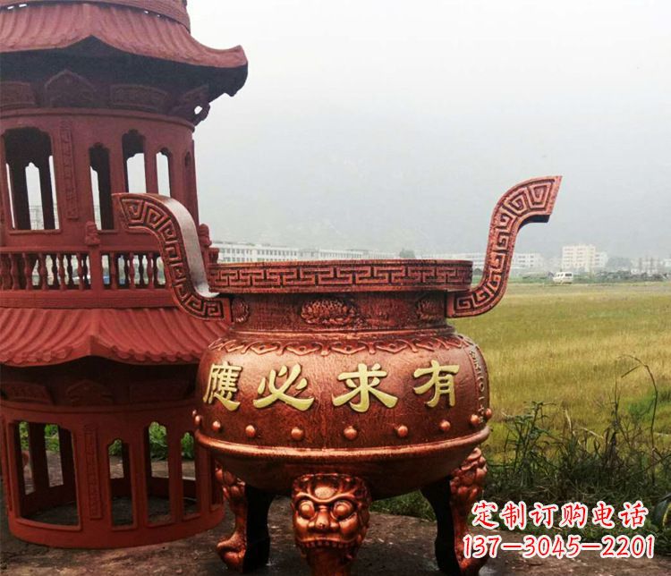 大同铜雕景观香炉