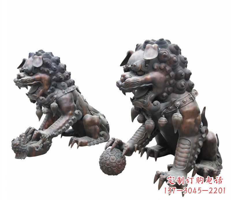 大同铜雕酒店镇宅招财麒麟雕塑