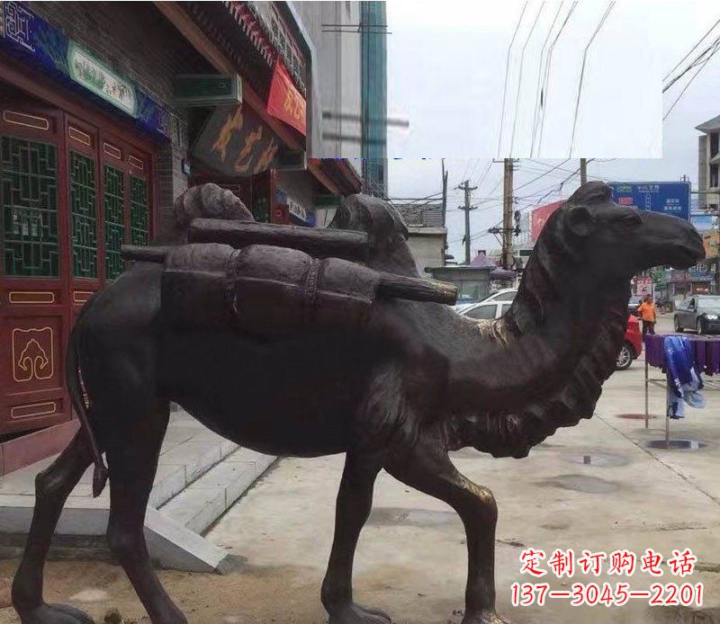 大同铜雕骆驼公园动物雕塑