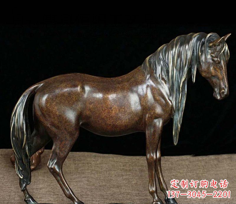 大同铜雕马公园动物摆件