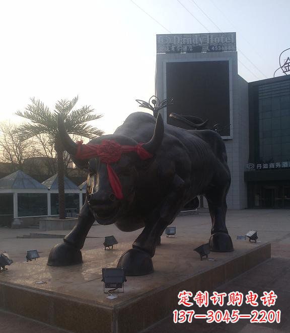大同铜雕牛公园动物雕塑