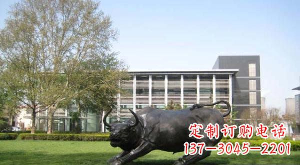 大同铜雕牛公园动物雕塑 (2)