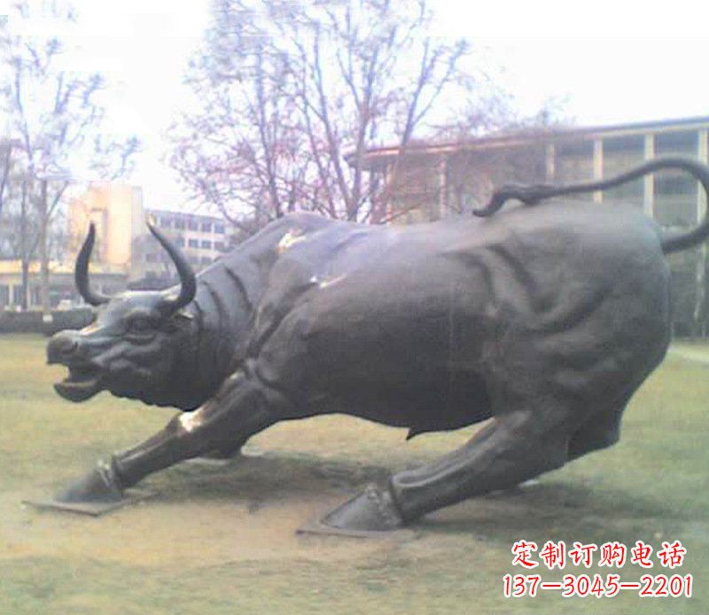大同铜雕牛广场动物景观摆件 (2)