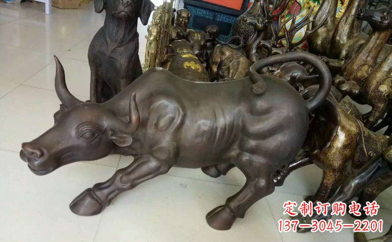 大同铜雕牛广场动物景观摆件 (5)
