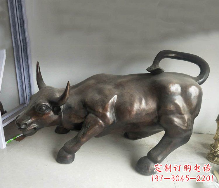 大同铜雕牛广场动物景观摆件