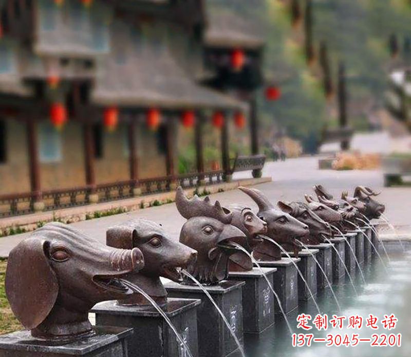 大同铜雕喷泉