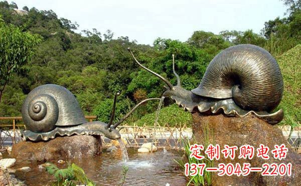 大同铜雕喷水蜗牛