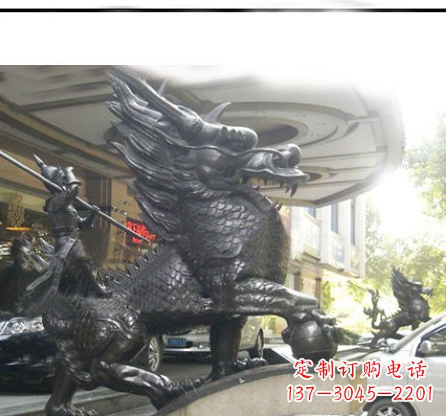 大同铜雕麒麟公司门口神兽雕塑