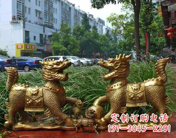 大同铜雕麒麟神兽