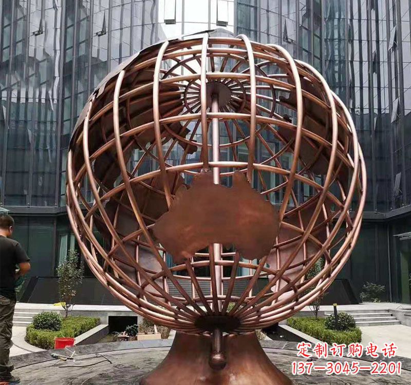 大同铜雕企业地球仪