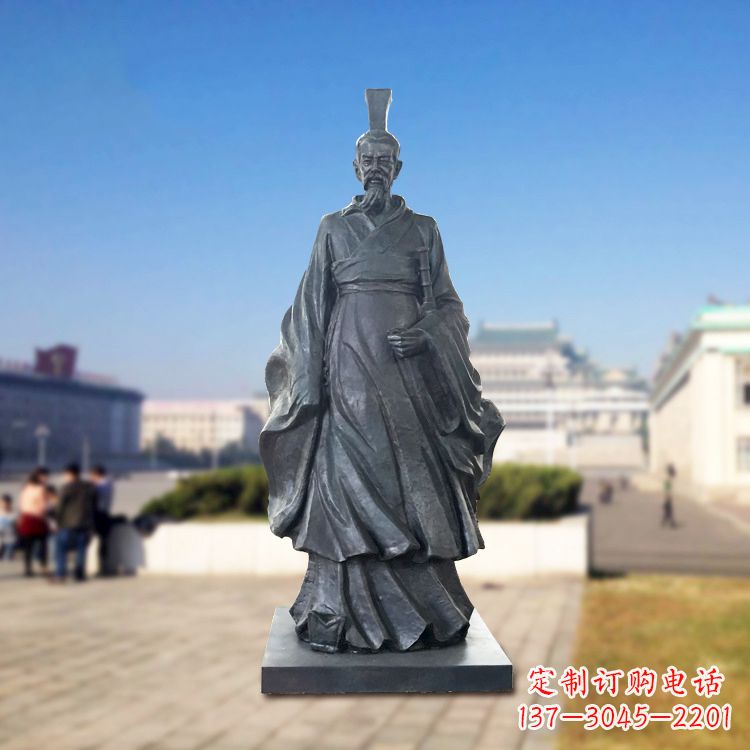 大同铜雕屈原塑像