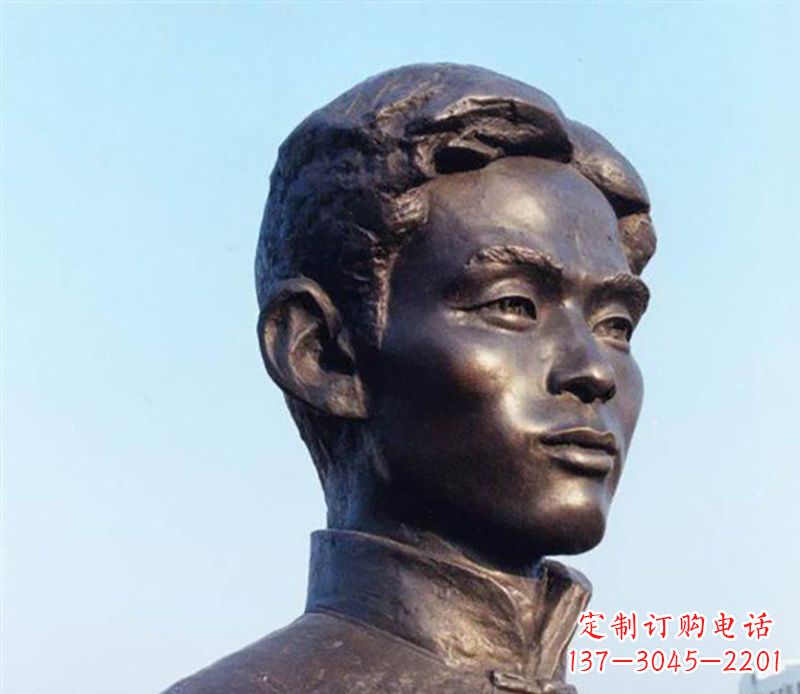 大同铜雕人物头像