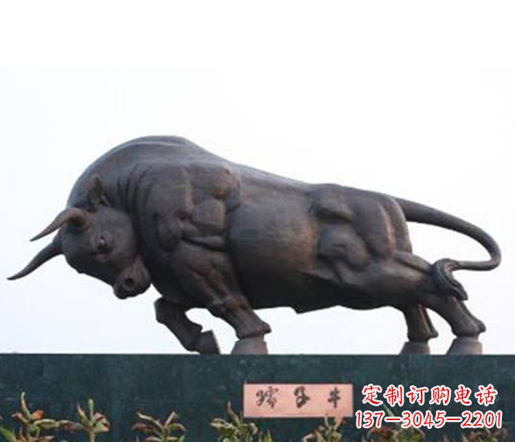 大同铜雕孺子牛动物雕塑