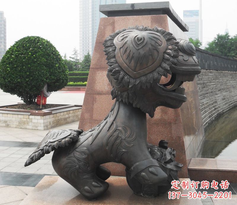 大同铜雕狮子
