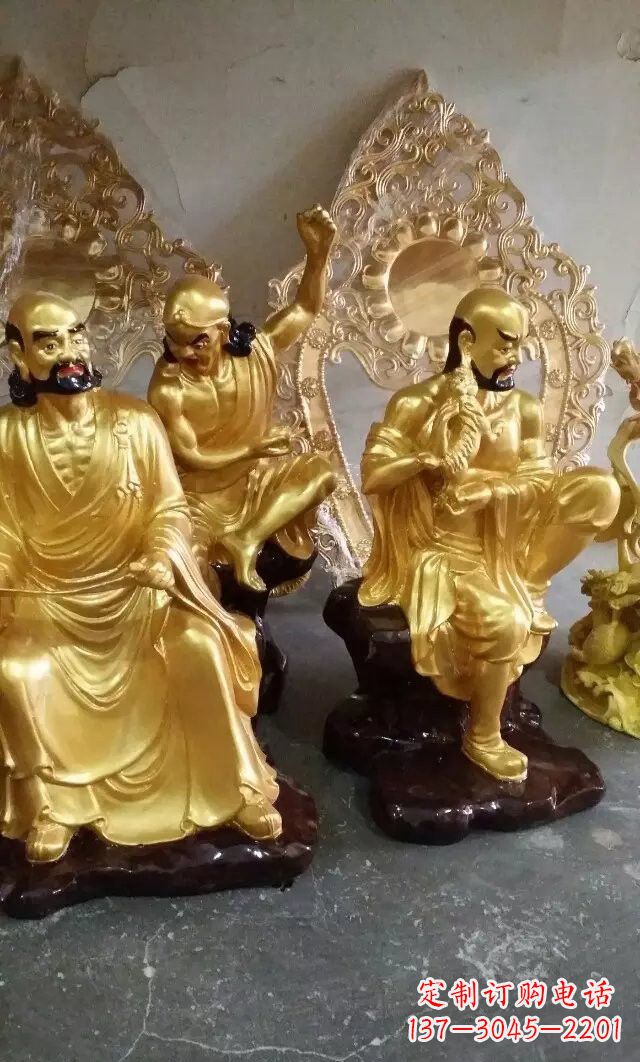大同铜雕十八罗汉