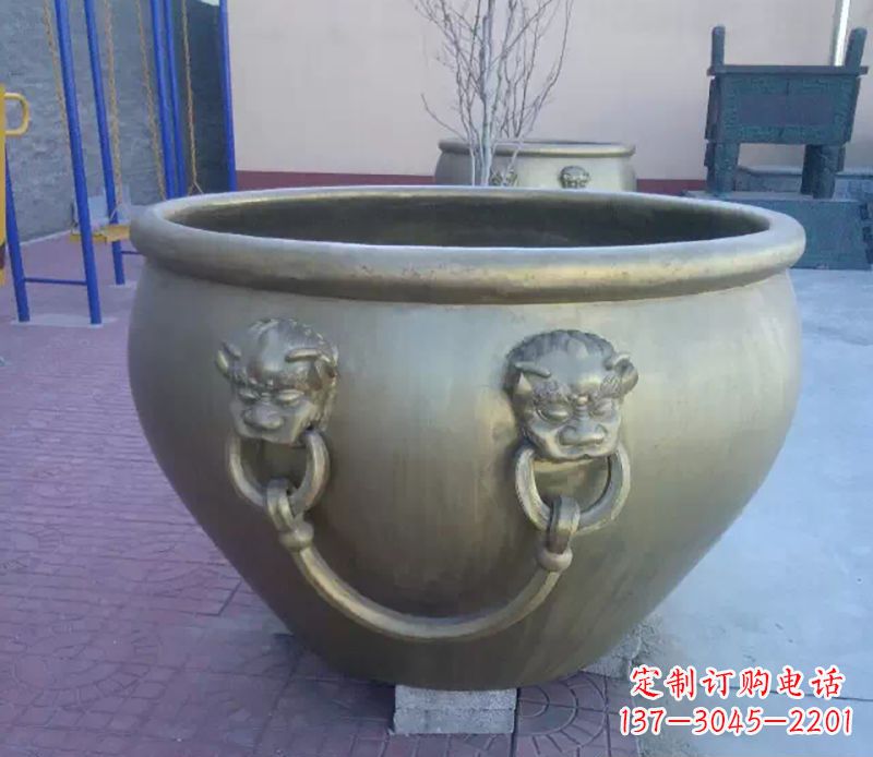 大同铜雕水缸
