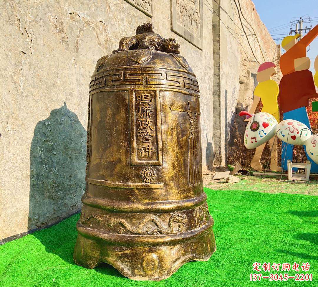 大同铜雕寺庙警钟雕塑摆件