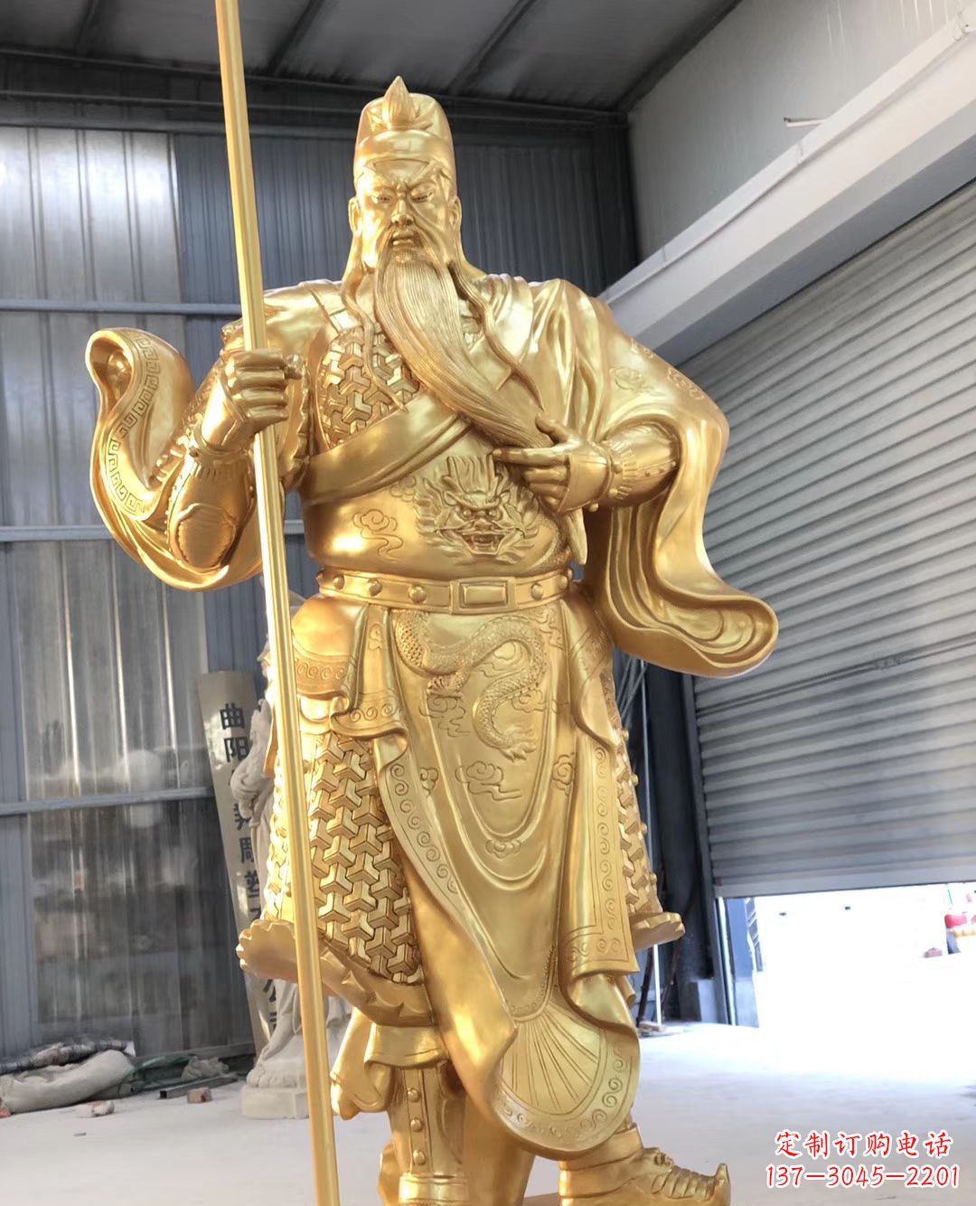 大同铜雕武财神雕塑