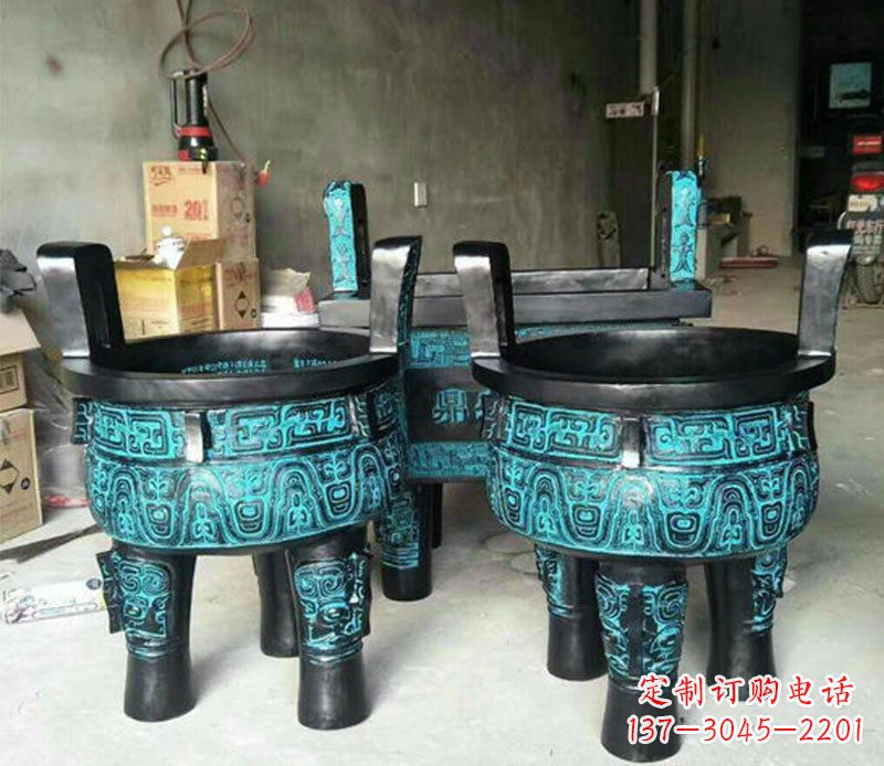 大同铜雕香炉寺庙香炉雕塑